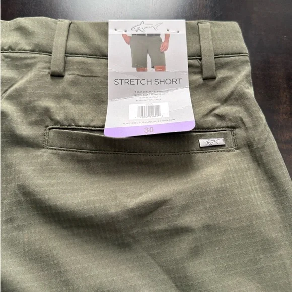 Stretch Short Olive Stretch Shorts Size 30 - Picture 1 of 7